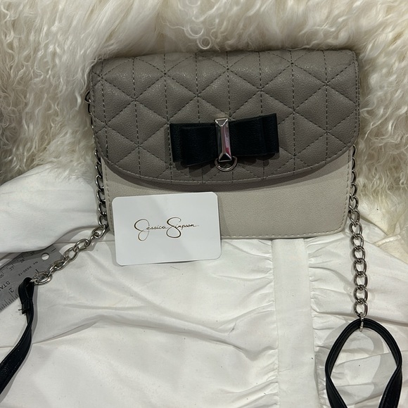 Grays & Black Bow Crossbody/clutch - Picture 2 of 11